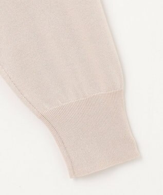 J.PRESS LADIES L 【洗える】シルキーレーヨンストレッチ Vネック カーディガン ベージュ系