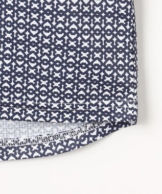 23区GOLF 【WOMEN】サンベールメッシュ モノグラムハーフジップ ネイビー系5