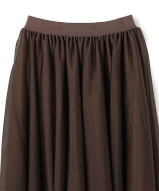 uncrave バルキーシアーニット フレアスカート ブラウン