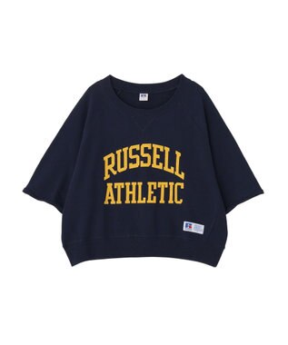 AMERICAN HOLIC 【RUSSELL】ロゴ半袖スウェット Navy