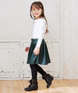 ANY KIDS ストライプスカッツ グリーン系ストライプ