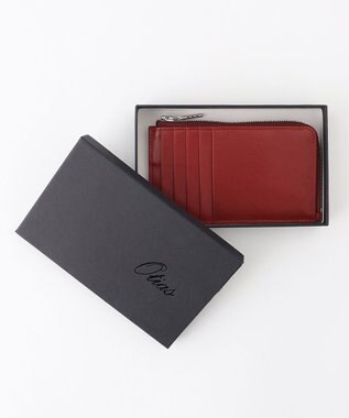 UNBILLION Otias バッファローレザーカードウォレット レッド