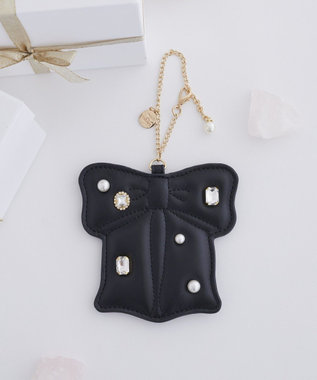 Maison de FLEUR リボンビジューパスケース