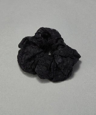 Phoebe ガーリッシュレースシュシュ　ブラック ブラック