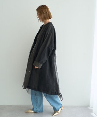 YECCA VECCA 【リバーシブル】2wayミリタリーコート Charcoal Gray