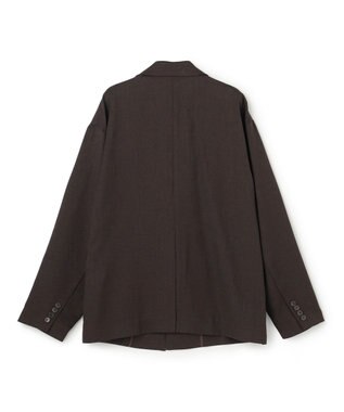 uncrave リネンライクツイル ジャケット ダークブラウン