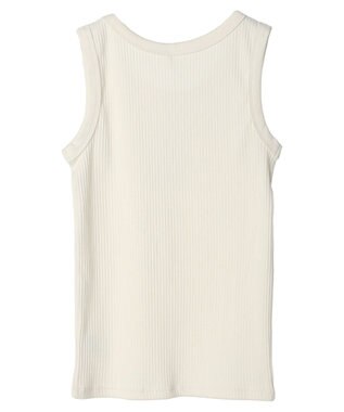 AMERICAN HOLIC 抗菌防臭針抜きリブタンクトップ Ivory