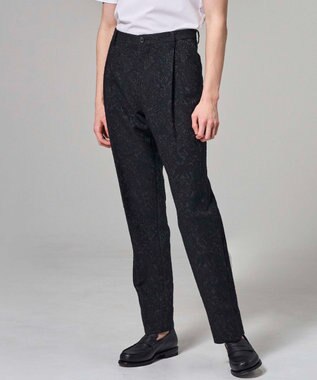 JOSEPH HOMME 【HIGH GRADE LINE】オリエンタルジャガード　タック入りストレートパンツ / HOVE TUCK ブラック系