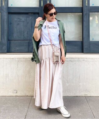 LA BAGAGERIE 【インスタグラマー chiyoさん×LA BAGAGERIE】コンビスマホショルダー ピンク×パイソン