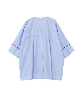 YECCA VECCA ペーパータッチドルマンシャツ Blue