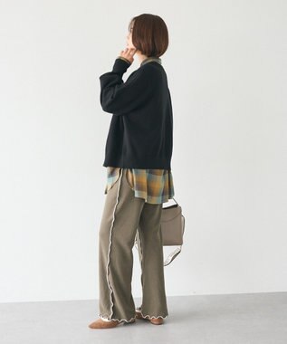 CRAFT STANDARD BOUTIQUE 配色メローパンツ Khaki