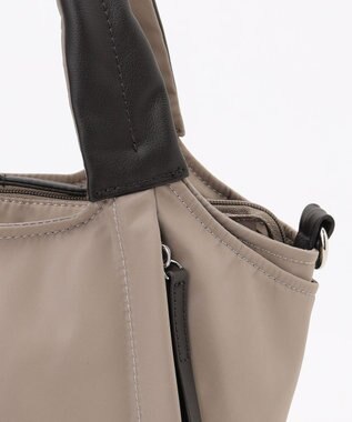 Y'SACCS ふんわりラウンド2WAYトート Sサイズ グレージュ