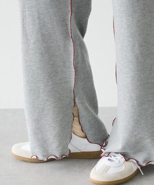 CRAFT STANDARD BOUTIQUE 配色メローパンツ Gray Mixture