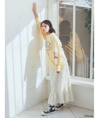 earth music&ecology Ｄｉｓｎｅｙ／袖ダイナロンＴ Yellow