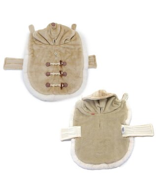 PET PARADISE ペットパラダイス ダッフルポンチョ 《ホワイト》 小型犬 ホワイト