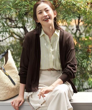 23区 【見上愛さん着用/Oggi掲載】オーバルバックル ベルト キャメル系