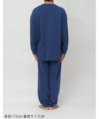 WACOAL ワコール_リラックス＆スリープ パジャマ 綿100%(本体) ガーゼ裏毛素材 長袖 長ズボン PEANUTS スヌーピー メンズ FGX560 /ワコール コン