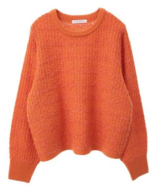 Green Parks テープヤーンニットプルオーバー Orange