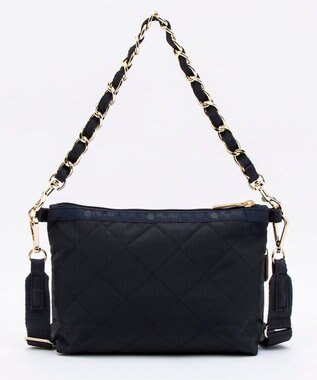LeSportsac CHAIN COSMETIC CLUTCH/ディープシーブルーキルト ディープシーブルーキルト