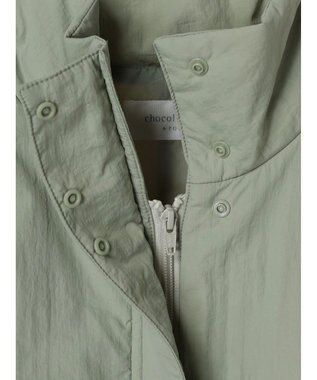 Green Parks 中わたスタンドカラーベスト Olive