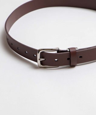 WEGO フェイクレザープレーンベルト ブラウン