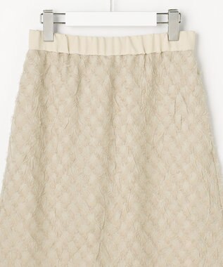 自由区 【セットアップ対応】ワッシャーカットジャカード スカート ベージュ