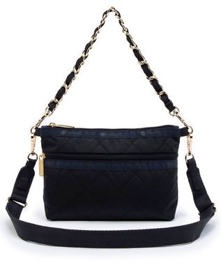 CHAIN COSMETIC CLUTCH/ディープシーブルーキルト / LeSportsac