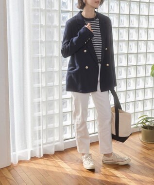 WEGO 【ANGIE VINTAGE】シアースラブボーダーロンＴ ブルーボーダー