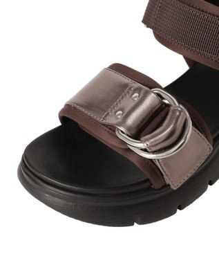 YECCA VECCA バックルスポーツサンダル Brown