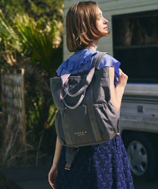 TOCCA 【新色登場！WEB＆一部店舗限定・撥水】CIELO TRAVEL BACKPACK バックパック ベージュ系