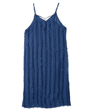 Green Parks フェザージャガードキャミワンピース Blue