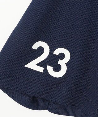 23区GOLF 【MEN】『PEANUTS』コラボプリントポロ ネイビー系