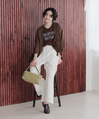 Green Parks バブーシュギャザーローファー Brown