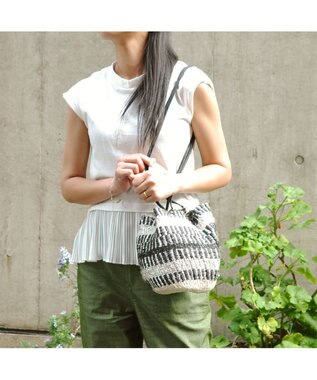 UNBILLION perche プラスティックサイザル×姫路レザードロストショルダー