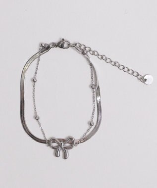 WEGO Lステンレスモチーフ2連ブレス 柄1