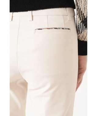 DAKS C/NY ダブルクロス テーパードパンツ アイボリー