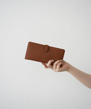 Atelier nuu 日本製 薄マチ本革 lim スマートロングウォレット  キャメル