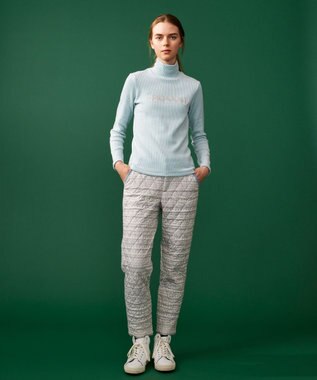 23区GOLF カラー豊富！【WOMEN】【吸湿発熱】グランサーモ モックネック カットソー スカイブルー系