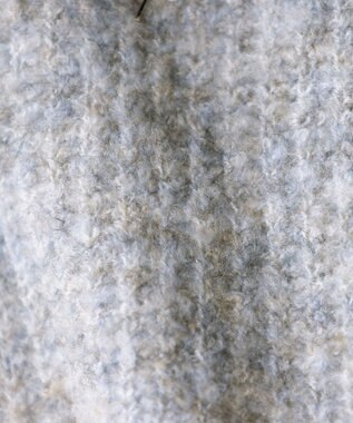 Tiaclasse L 【洗える】表情豊かなVネックMIX糸オーバーニット サックスグレー