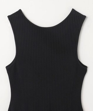 GRACE CONTINENTAL アメスリニットギャザーワンピース ブラック