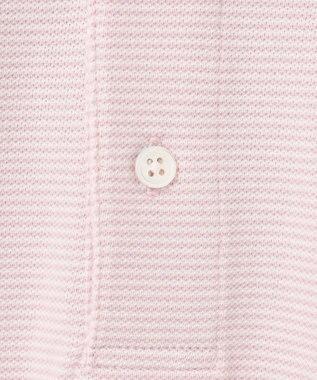 J.PRESS MEN 【大人気】アメリカンコットン鹿の子ボーダー バックブルポロシャツ ライラック系1