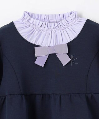 組曲 KIDS 【110-140㎝】ボウタイリボン トップス ネイビー系