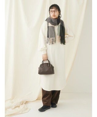 CRAFT STANDARD BOUTIQUE 裏起毛ヘンリーワンピース Ivory