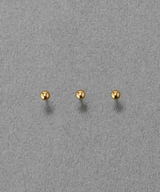 Phoebe 【金属アレルギー対応】3setメタルピアス　ゴールド/サージカルステンレス ゴールド