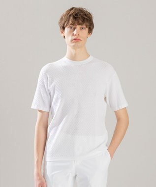 JOSEPH HOMME クールコットンリンクス ニット ホワイト系