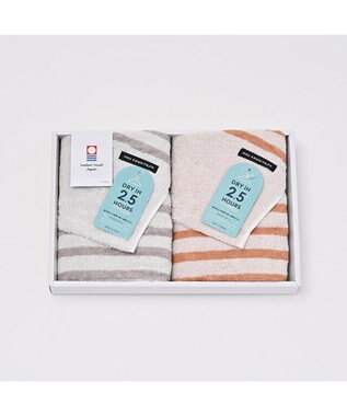 PRESENTERS ROOM モウカワイターノ / フェイスタオル　オレンジ×グレー