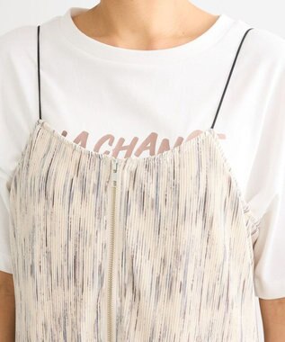 Green Parks ・ＥＬＥＮＣＡＲＥ　ＤＵＥ　フロントＺＩＰプリーツワンピ Beige