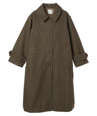 earth music&ecology ステンカラーコート（チェック） Check