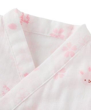 MIKI HOUSE HOT BISCUITS 【ミキハウス】【50-80cm】甚平オール ピンク