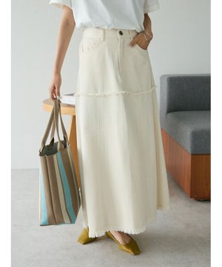 CRAFT STANDARD BOUTIQUE デニム切替スカート Natural